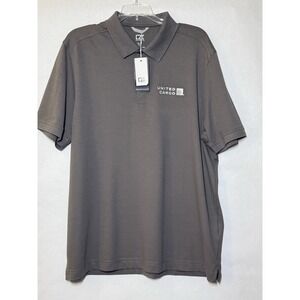 New Cutter & Buck United Cargo Mens Size XL Gray Polo Shirt